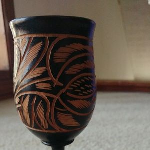 Handcarved Wine Goblet